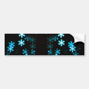 Magische Kerstsneeuwvlokken Bumpersticker