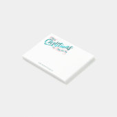 Magische kersttypografie V2 Blauwgroen ID441 Post-it® Notes (Schuin)