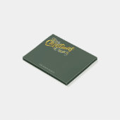 Magische kersttypografie V2 Gold ID441 Post-it® Notes (Schuin)