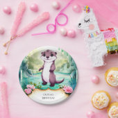 Magische Kinder Otter Verjaardag Papieren Bordje (Feest)