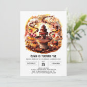 Magische Kinderen chocolade verjaardag Kaart (Staand voorkant)