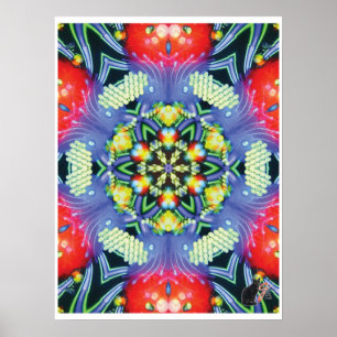Magische Kinetische Collage Kaleidoscoop Poster