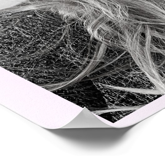 Magische kleurbegin witte eenhoorn poster (Hoek)