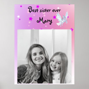 Magische kleurbegin witte eenhoorn poster