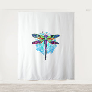 Magische kleurrijke dragonfly Mandala Wandkleed