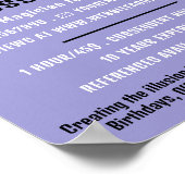 Magische konijn, Magicisch Adverteren Poster (Hoek)