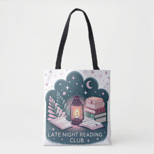 Magische Late Night Reading Club Lantaarn en boeke Draagtas