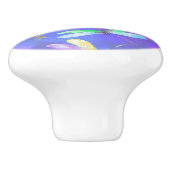 Magische libellen 2.b Ceramic Knob Keramische Knop (Zijkant)