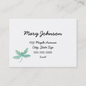 Magische libellen visitekaartje (Achterkant)