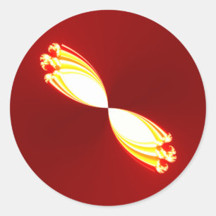 magische lichte tulpen ronde sticker