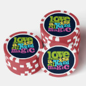 Magische Liefde aangepaste monogram poker chips (Opstapeling)