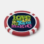 Magische Liefde aangepaste monogram poker chips (Enkel)