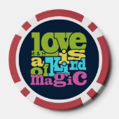 Magische Liefde aangepaste monogram poker chips (Achterkant)