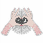 Magische liefde sticker (Voorkant)