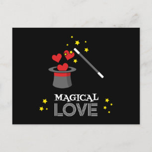Magische liefde - Wit Feestdagenkaart