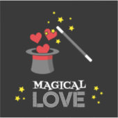 Magische liefde - Wit Sticker (Voorkant)