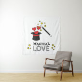 Magische liefde - zwart wandkleed (In situ)