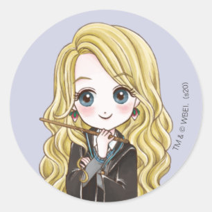 Magische Luna Lovegood Waterverf Ronde Sticker
