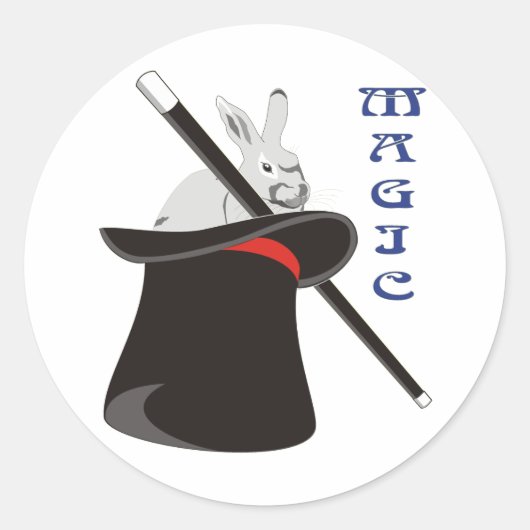 Magische Magie Ronde Sticker (Voorkant)