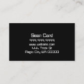 Magische magische kaart voor tapetriek entertainme visitekaartje (Achterkant)