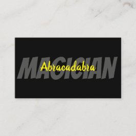 Magische magische kaart voor tapetriek entertainme visitekaartje