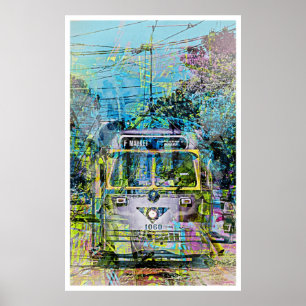 Magische  markttram San Francisco Poster