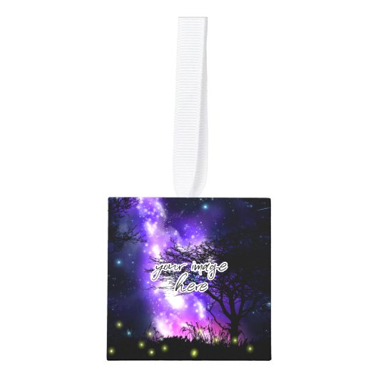 Magische Melkweg Kubus Ornament (Voorkant)