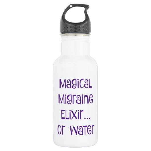 Magische Migraine Elixir.... water Waterfles (Voorkant)