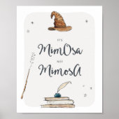 Magische Mimosa Drinken teken Poster (Voorkant)