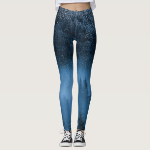 Magische mist over sneeuwsparrenbos leggings