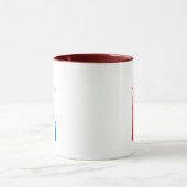 Magische Mok 11oz. Donkerrood (Midden)