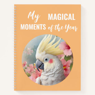Magische Momenten Kaketoe Vogel Persoonlijke Naam Notitieboek