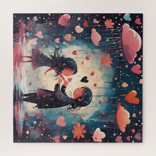 Magische momenten: moeder en dochter legpuzzel (Horizontaal)