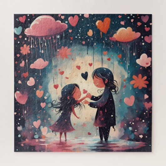 Magische momenten: moeder en dochter legpuzzel (Verticaal)