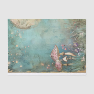 Magische Moonlit Fairy Tuin Decoupage Tissuepapier