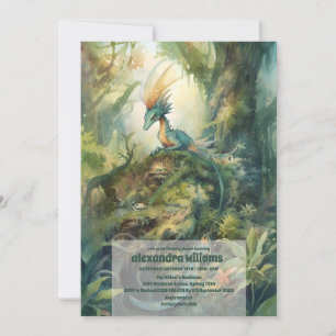 Magische Mystieke Dragon Baby shower Kaart