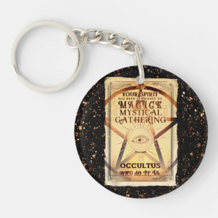 Magische Mystieke Vergadering Magie Waarzegger Oog Sleutelhanger