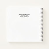 Magische mystische zangvogel die zijn lied zingt notitieboek (Achterkant)