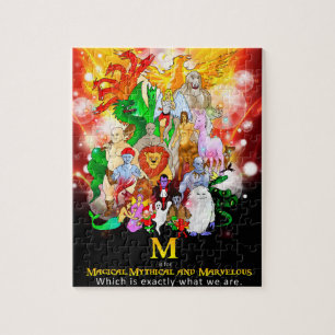 Magische mythische en prachtige creaties Puzzle Legpuzzel
