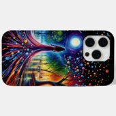 Magische nachtelijke hemel met gloeiende orbs lant Case-Mate iPhone case (Achterkant (horizontaal))