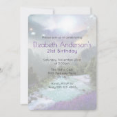 Magische Natuur Landschap Birthday Invite Kaart (Voorkant)