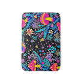 Magische Neon Forest Night Dream Design Badmat (Voorkant Verticaal)