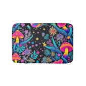 Magische Neon Forest Night Dream Design Badmat (Voorkant)
