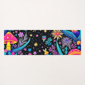 Magische Neon Forest Night Dream Design Yogamat (Achterkant (horizontaal))