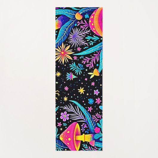 Magische Neon Forest Night Dream Design Yogamat (Voorkant)