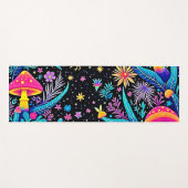 Magische Neon Forest Night Dream Design Yogamat (Voorkant (horizontaal))