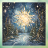 Magische noorderster raambekleding raamsticker (Vel 3)