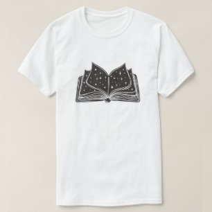 Magische open spreukenboek – Sterren en Tovenaarsc T-shirt