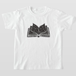 Magische open spreukenboek – Sterren en Tovenaarsl T-shirt