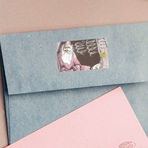 Magische Oude Tovenaar Elf Magic Wand Star Rechthoekige Sticker